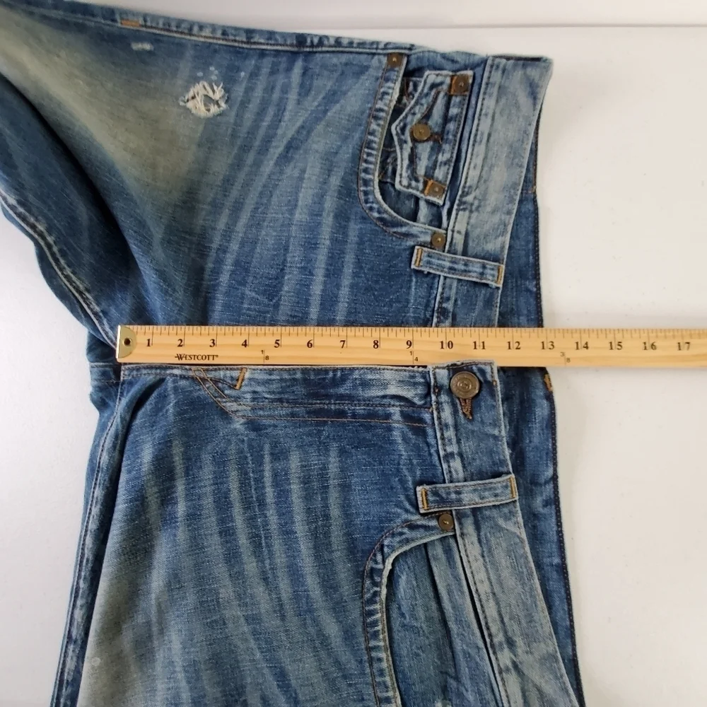 True Religion Geno Relaxed Slim Jeans Men's‎ Size 40 Button Flap Back Pockets